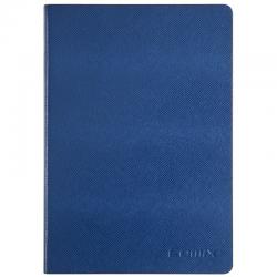齐心（COMIX）皮面文具笔记本子记事本日记本 18K114张 蓝色 C5809