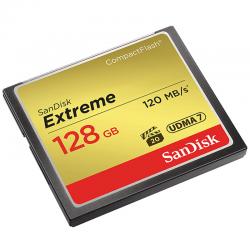 闪迪至尊极速 CF卡 SDCFXSB-128G-Z46 128GB 读速120MB/s 写速85MB/s 至尊极速存储卡 UDMA7 金色(单位:张)