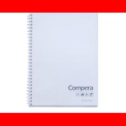 齐心（COMIX） Compera 炫彩双螺旋PP面本 80页 记事本 笔记本 透明 A6 CPA6801