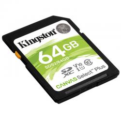 金士顿（Kingston）64GB 读速100MB/s U1 V10 内存卡 SD 存储卡高速升级版 支持4K 高品质拍摄