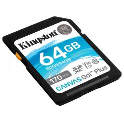 金士顿（Kingston）64GB U3 V30 内存卡 SD 存储卡 读速170MB/s 写速70MB/s 4K超高清视频 终身保固