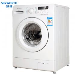 创维（SKYWORTH）8公斤滚筒洗衣机全自动 12种洗涤模式 96℃高温洗 稳定静音 内筒自洁(白色)F80A