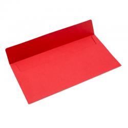 晨好 中式红色信封 颁奖大红信封 奖金信封150g布纹纸横式 小号(23*12cm) 50个