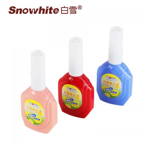 白雪（snowhite） X-18 修正液18ML 颜色随机 办公用品 12瓶盒