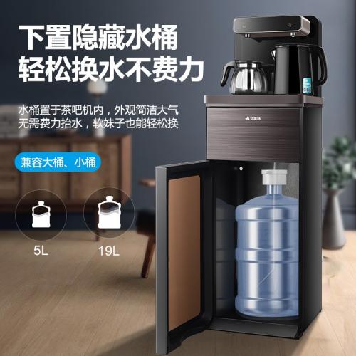 艾美特（Airmate）茶吧机家用 多功能下置式 智能多档调温双壶 饮水机 遥控靠背款（温热型）