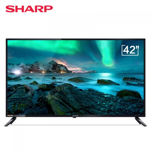 夏普（SHARP）42M3RA 42英寸 全高清 面板FHD杜比音效 智能UI 智能WIFI网络液晶电视机