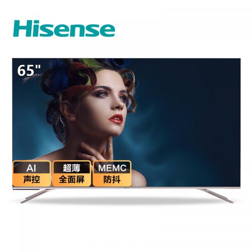 海信（Hisense） HZ65E60D 65英寸 AI声控 3+32GB MEMC 超薄全面屏电视