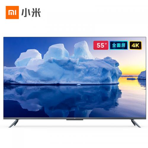  小米电视L55M6-5 55英寸 4K超高清 5.9mm超薄全面屏 二级能效 3+32GB 内置小爱 人工智能网络平板教育电视