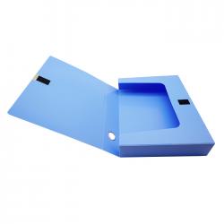 欧标（MATE-1ST）B1902 55mm档案盒加厚 粘扣文件盒 档案收纳盒 颜色：蓝色、规格：55mm