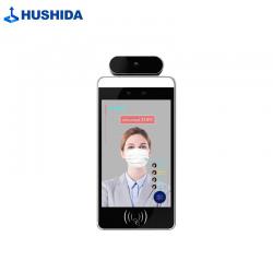 互视达 HUSHIDA 8英寸人脸识别测温一体机红外测温仪智能刷脸考勤门禁机身份证人证比对体温检测 XXKB-22