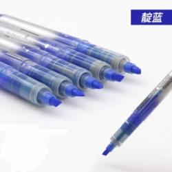 白雪（snowhite）靛蓝色 直液式荧光笔 糖果色套装彩色记号笔文具用品粗细线 PVP-626 