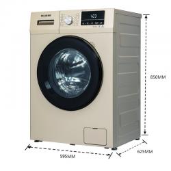 美菱(MELING)11公斤滚筒洗衣机全自动 一级能效 多程序控制 大容量 省水省电 金色 MG110-1221BG