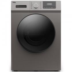 TCL XQG90-14302BH 全自动 9公斤变频 滚筒 洗衣机全自动 中途添衣（皓月银）
