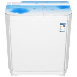 TCL 8.5公斤 半自动双缸波轮洗衣机 洗脱分离 玻璃盖板 喷淋漂洗（芭蕾白） XPB85-9688S