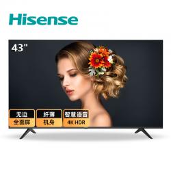 海信（Hisense） HZ43E3D 43英寸 无边全面屏 4K HDR人工智能电视