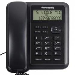 松下（Panasonic）KX-TS318CN 免电池来电显示电话机家用办公座机（黑色）
