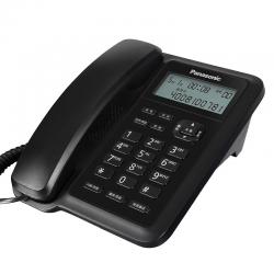 松下（Panasonic）KX-TS318CN 免电池来电显示电话机家用办公座机（黑色）