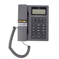得力（DUNSK）电话机(金属灰)c
