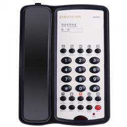 中诺B008D 酒店电话机座机 单键拨号 宾馆客房固定电话 黑色