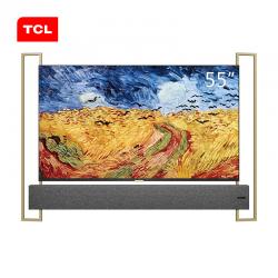 TCL XESS 55A100U 55英寸液晶电视机 4k超高清 超薄 量子点全面屏 人工智能 东方美学浮窗全场景TV 线下同款