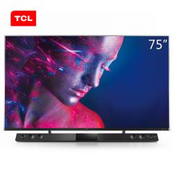 TCL 75C10 75英寸液晶电视机 4k超高清 5.9mm超薄 量子点全面屏 智慧屏 前置独立音响 157%超高色域 线下同款