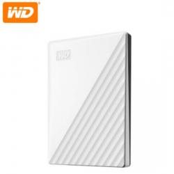 西部数据(WD)5TB USB3.0移动硬盘My Passport随行版 2.5英寸 白色(密码保护 自动备份)WDBPKJ0050BWT