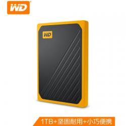 西部数据(WD)1TB USB3.0移动硬盘 固态(PSSD)My Passport Go琥珀色(坚固耐用 小巧便携)WDBMCG0010BYT