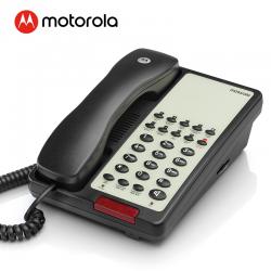 摩托罗拉(Motorola)酒店电话机座机 固定电话 办公家用 宾馆客房 壁挂桌墙两用 双接口 H270C黑色