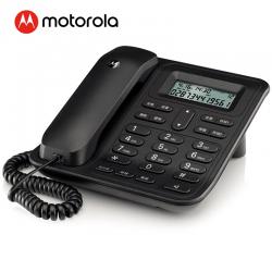 摩托罗拉(Motorola)电话机座机固定电话 办公家用 免电池 免提 双接口CT420C(黑色)