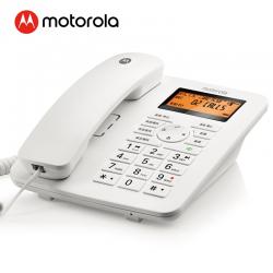 摩托罗拉(Motorola)录音电话机 固定座机 办公家用 智能插TF扩展卡 商务客服电话呼叫中心CT111C白色