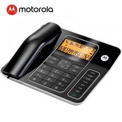 摩托罗拉(Motorola)电话机座机固定电话 办公家用 清晰免提 大屏幕 大按键 钢琴烤漆 CT340C(黑色)