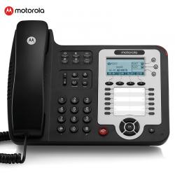 摩托罗拉(Motorola) SIP电话机座机 IP话机固定电话 千兆VOIP 支持POE供电 前台客服呼叫中心IP300-3C