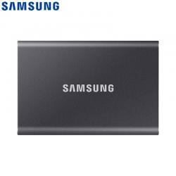 三星（SAMSUNG) 2TB Type-c移动硬盘 固态PSSD 超极速NVMe高速传输1050MB/秒 T7 太空灰 MU-PC2T0T