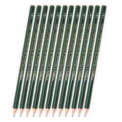 三菱铅笔9800学生素描铅笔绘图绘画铅笔美术木头铅笔无铅毒多灰度 H 12支装