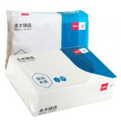 得力（deli）CC1200-01 擦手纸抽取式 (单层/200抽) 20包/箱一箱