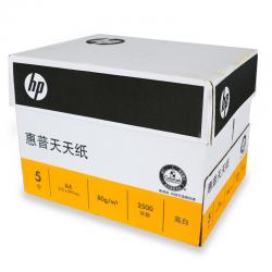 惠普（HP）CHA210C 天天纸高白复印纸 500张/包 5包/箱 A4 80G