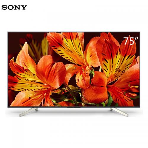 索尼（SONY） KD-75X8500F 电视机75寸 4K HDR图像处理芯片X1 4K迅锐图像处理引擎PRO 特丽魅彩显示技术 智能电视 搭载安卓7.0系统 二级能效 标配底座 黑色