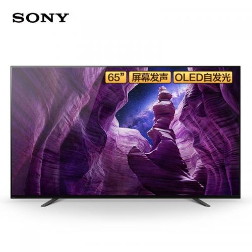 索尼（SONY） KD-65A8H 65英寸 4K超高清 HDR全面屏电视 人工智能语音