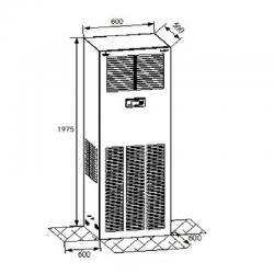 (VERTIV)维谛机房精密空调设备室内室外机 三相供电 DME05MCP5 5.5KW单冷上出风2P