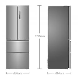 海尔冰箱BCD-336WDPC多门法式对开超薄电冰箱 双开门家用风冷无霜节能静音 336升保鲜净味
