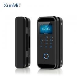巡米(xunmi) XM3 考勤机 玻璃门指纹锁办公室门禁一体机智能密码锁 黑色 (单位:台)