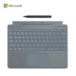 微软Surface Pro 8X8-00040/60/20/80波比红、冰晶蓝、典雅黑、亮铂金键盘盖+超薄触控笔2套装 适用Pro 8/Pro X