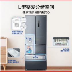 美的(Midea)402升多门冰箱法式四开门风冷无霜BCD-402WFPZM(E)