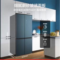 美的(Midea)19分钟急速净味509升变频一级能效十字四门冰箱BCD-509WSGPZM(E)