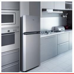 TCL 118升双门养鲜冰箱均匀制冷低音环保小冰箱BCD-118KA9闪白银 