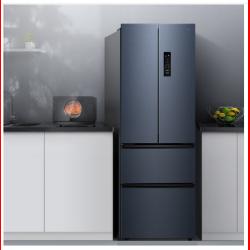 TCL 318升V5法式养鲜冰箱变频一级分区养鲜多门对开门超薄家用电冰箱 R318V5-D 